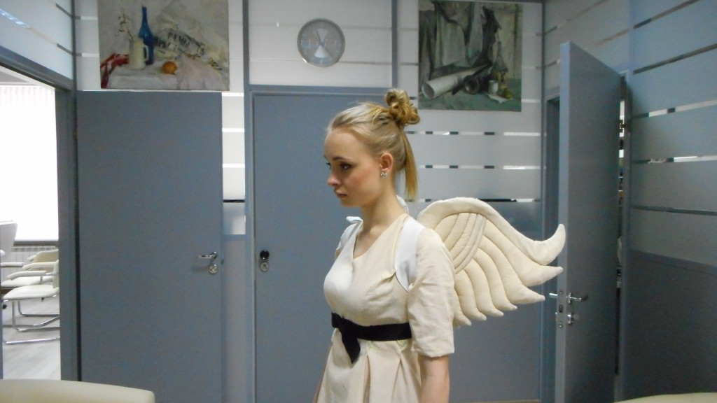 Примерка костюмов ангелов
